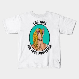 Yoga Horse Kids T-Shirt